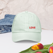 LOVE Pastel baseball hat - BLUE - www.leggybuddy.com