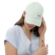 LOVE Pastel baseball hat - BLUE - www.leggybuddy.com