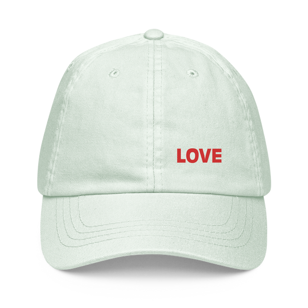 LOVE Pastel baseball hat - ROSA - www.leggybuddy.com