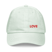 LOVE Pastel baseball hat - YELLOW - www.leggybuddy.com