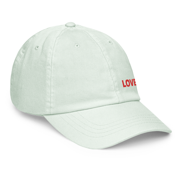 LOVE Pastel baseball hat - YELLOW - www.leggybuddy.com