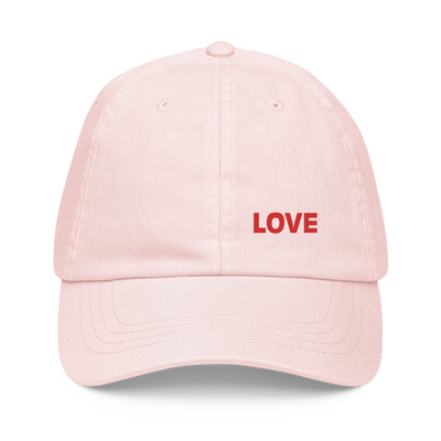 LOVE Pastel baseball hat - ROSA - www.leggybuddy.com