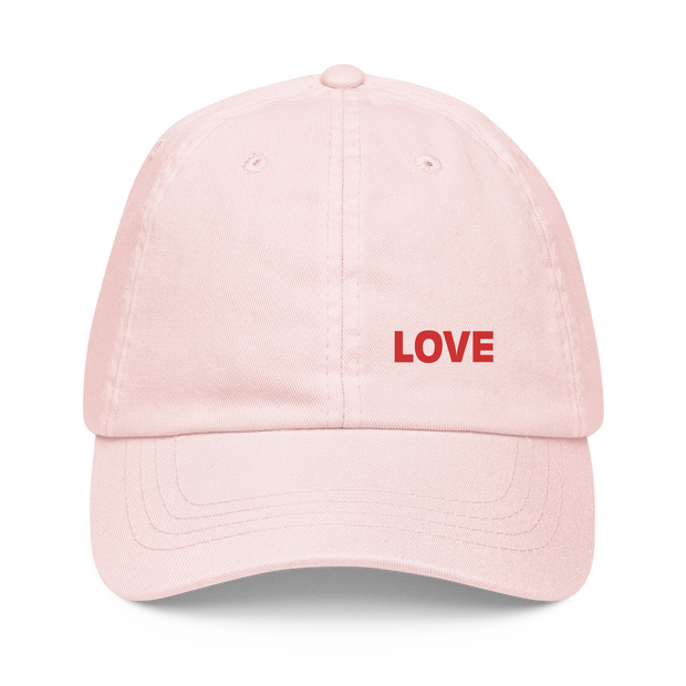 LOVE Pastel baseball hat - YELLOW - www.leggybuddy.com