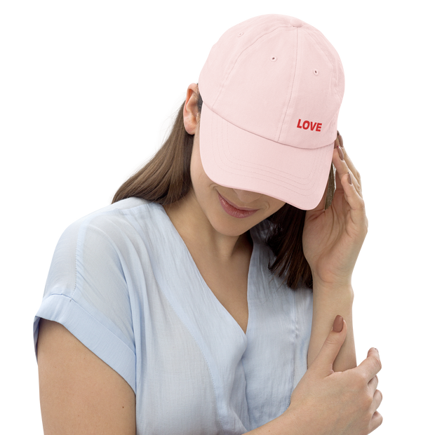 LOVE Pastel baseball hat - ROSA - www.leggybuddy.com