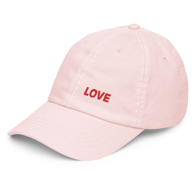 LOVE Pastel baseball hat - ROSA - www.leggybuddy.com