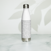 Giraffe Grey - Stainless Steel Water Bottle - www.leggybuddy.com