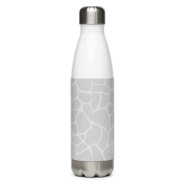 Giraffe Grey - Stainless Steel Water Bottle - www.leggybuddy.com