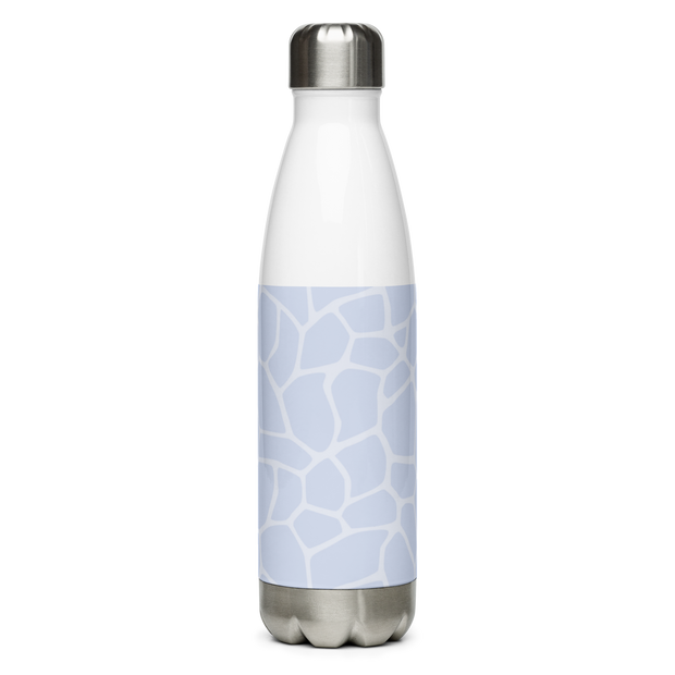 Giraffe Blue - Stainless Steel Water Bottle - www.leggybuddy.com