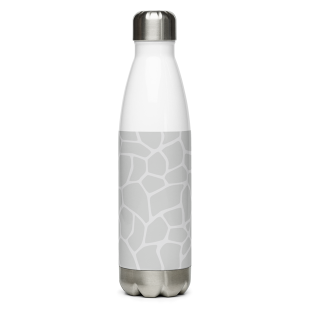Giraffe Grey - Stainless Steel Water Bottle - www.leggybuddy.com