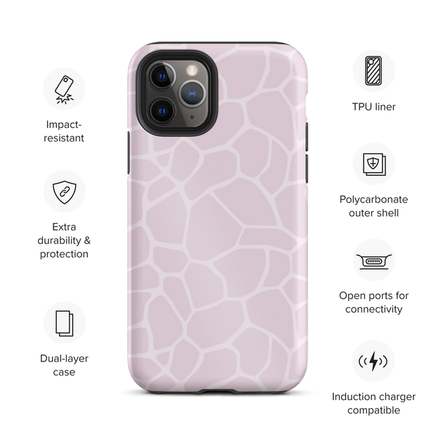 Giraffe Rosa- Tough iPhone case - www.leggybuddy.com