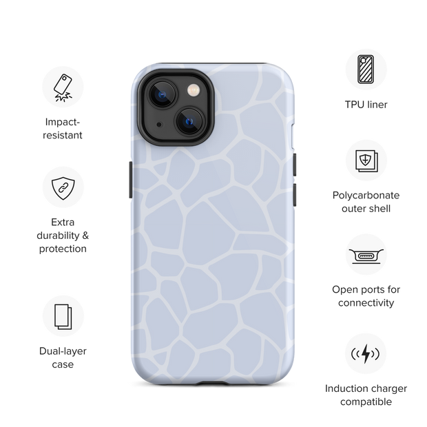 Tough iPhone case - blue - www.leggybuddy.com