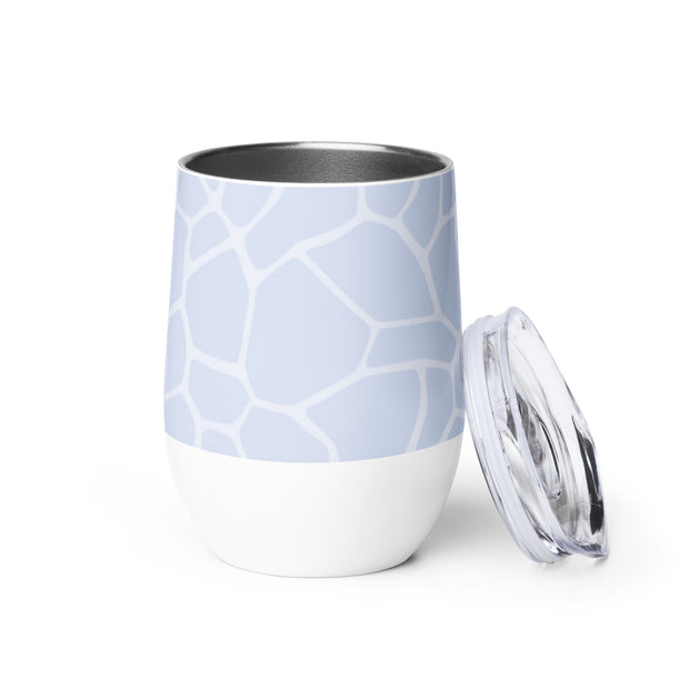 Giraffe Blue - Wine tumbler - www.leggybuddy.com