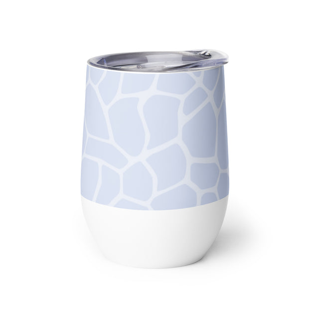 Giraffe Blue - Wine tumbler - www.leggybuddy.com